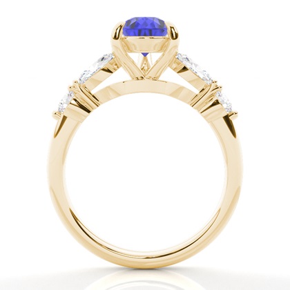 Prong Set Tansanit-Verlobungsring