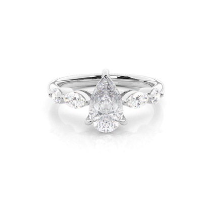 Prong Set Moissanite Engagement Ring