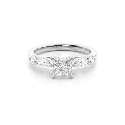 Prong Set Moissanite Engagement Ring