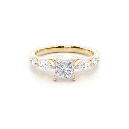 Prong Set Moissanite Engagement Ring