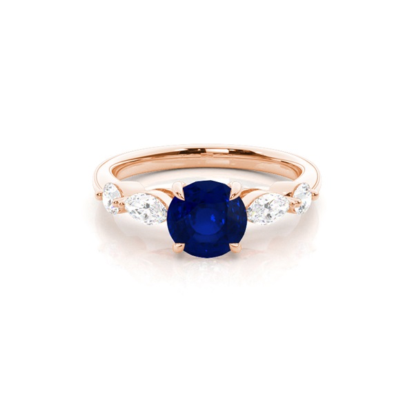 Prong Set Blue Sapphire Engagement Ring