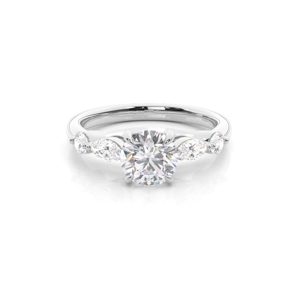 Prong Set Moissanite Engagement Ring