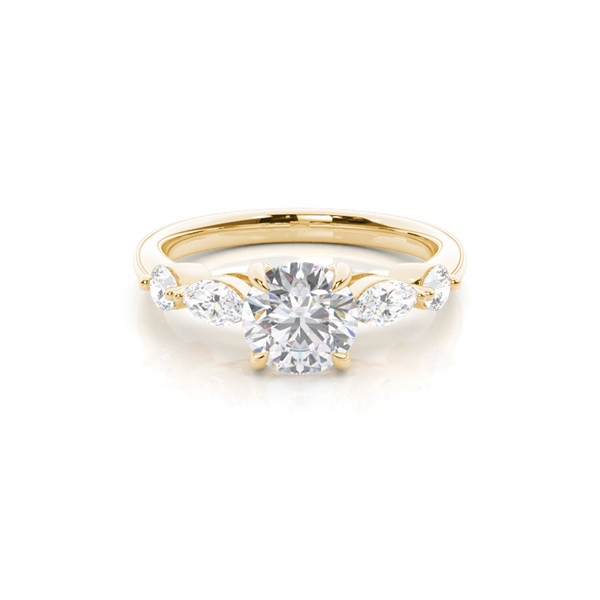 Prong Set Moissanite Engagement Ring