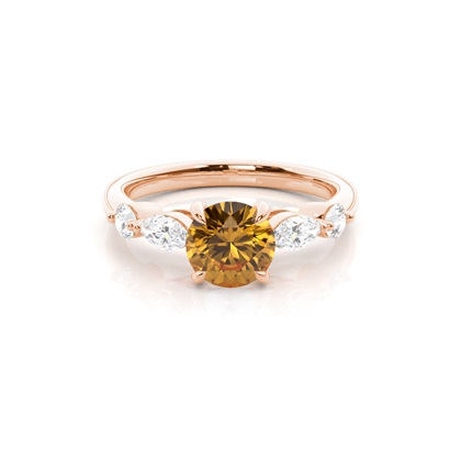 Prong Set Citrine Engagement Ring