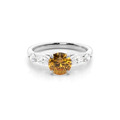 Prong Set Citrine Engagement Ring