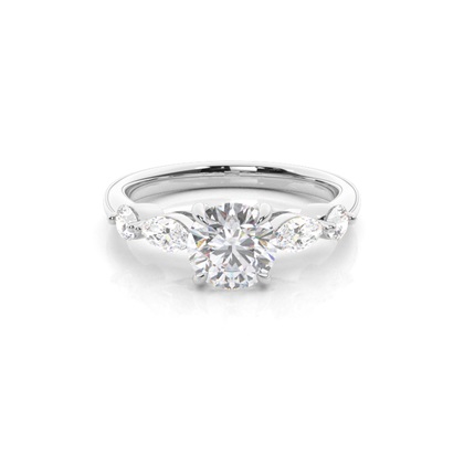 Prong Set Moissanite Engagement Ring