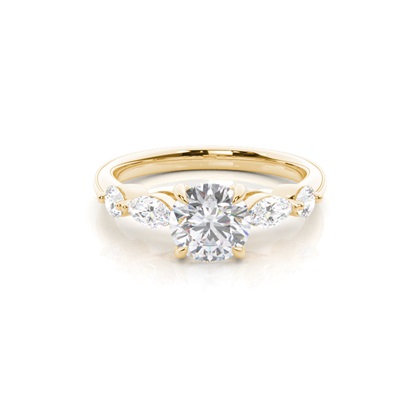 Prong Set Moissanite Engagement Ring