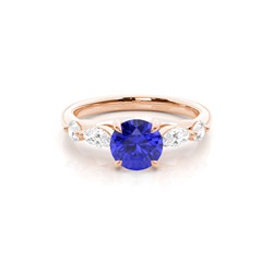 Prong Set Tanzanite Engagement Ring