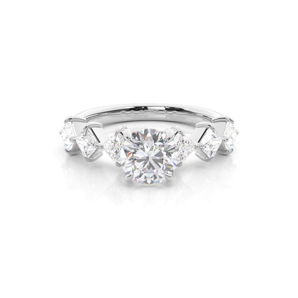 Prong Set Moissanite Engagement Ring