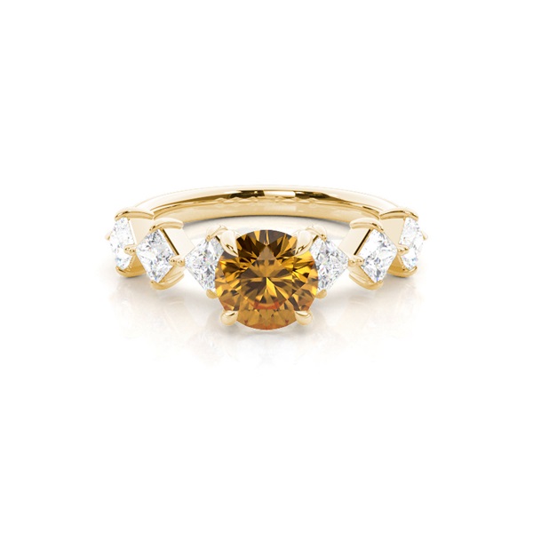 Prong Set Citrine Engagement Ring