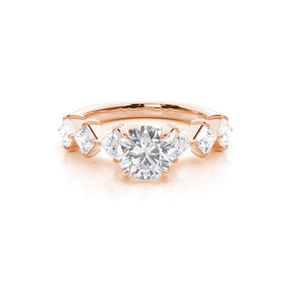 Prong Set Moissanite Engagement Ring