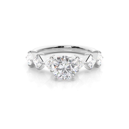 Prong Set Moissanite Engagement Ring