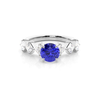 Prong Set Tanzanite Engagement Ring