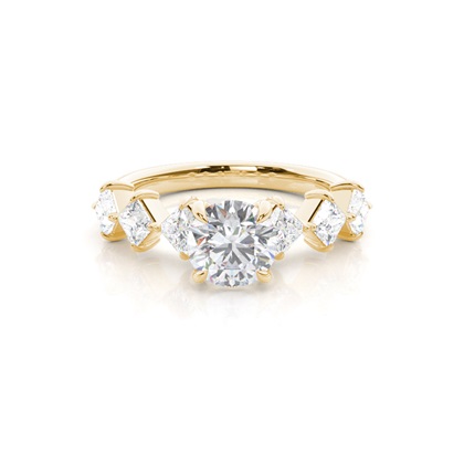 Prong Set Moissanite Engagement Ring