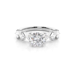Prong Set Moissanite Engagement Ring