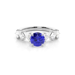 Prong Set Tanzanite Engagement Ring