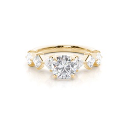Prong Set Moissanite Engagement Ring