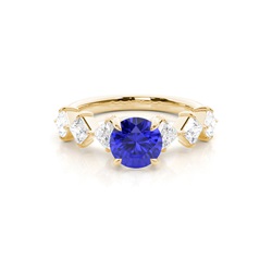 Prong Set Tanzanite Engagement Ring
