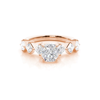 Prong Set Moissanite Engagement Ring