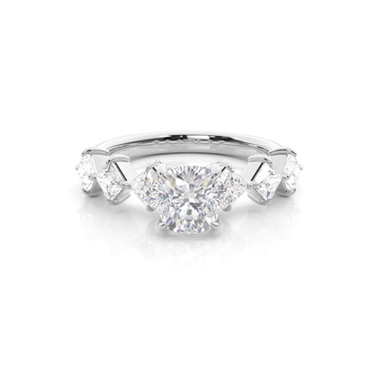 Prong Set Moissanite Engagement Ring