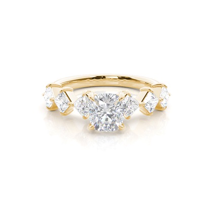 Prong Set Moissanite Engagement Ring