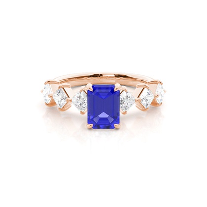 Prong Set Tanzanite Engagement Ring
