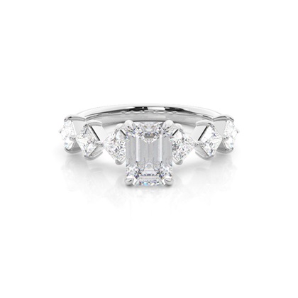Prong Set Moissanite Engagement Ring