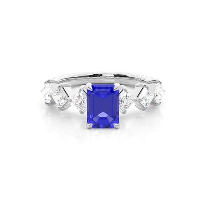 Prong Set Tanzanite Engagement Ring