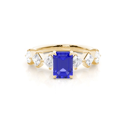 Prong Set Tanzanite Engagement Ring