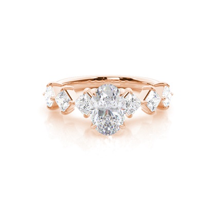 Prong Set Moissanite Engagement Ring