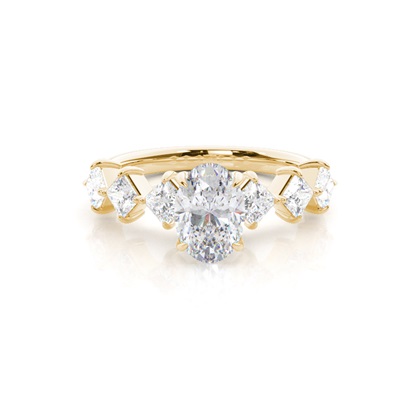 Prong Set Moissanite Engagement Ring