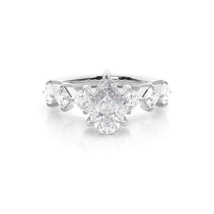 Prong Set Moissanite Engagement Ring