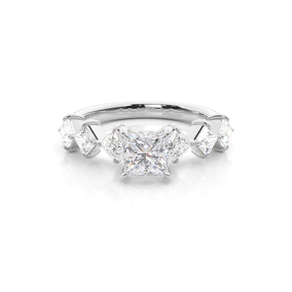 Prong Set Moissanite Engagement Ring