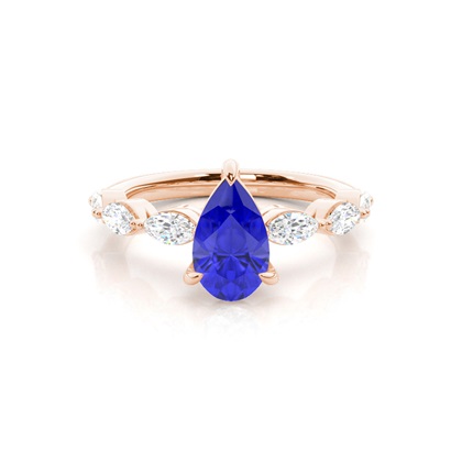 Prong Set Tanzanite Engagement Ring