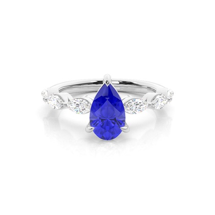 Prong Set Tanzanite Engagement Ring