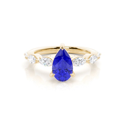 Prong Set Tanzanite Engagement Ring