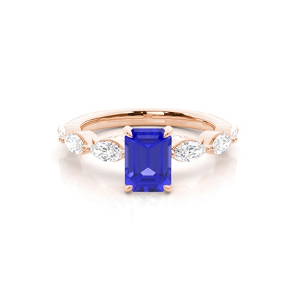 Prong Set Tanzanite Engagement Ring