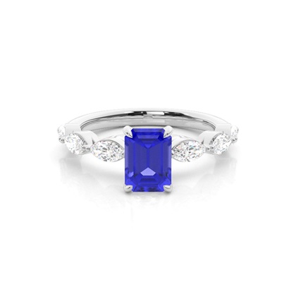 Prong Set Tanzanite Engagement Ring