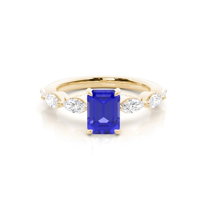 Prong Set Tanzanite Engagement Ring