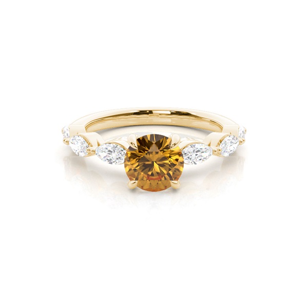 Prong Set Citrine Engagement Ring
