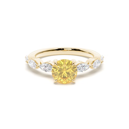 Yellow Gold Yellow Diamond Engagement Rings