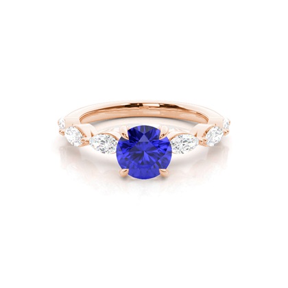 Prong Set Tanzanite Engagement Ring