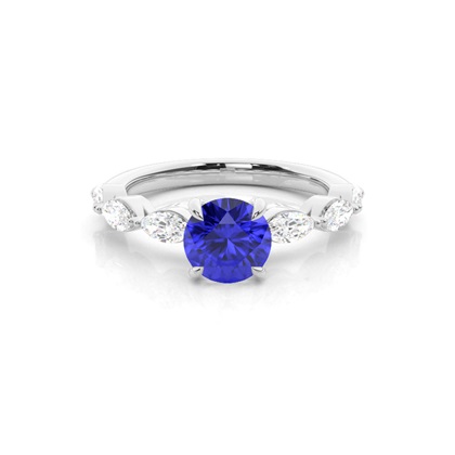 Prong Set Tanzanite Engagement Ring