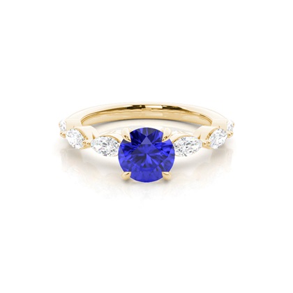 Prong Set Tanzanite Engagement Ring