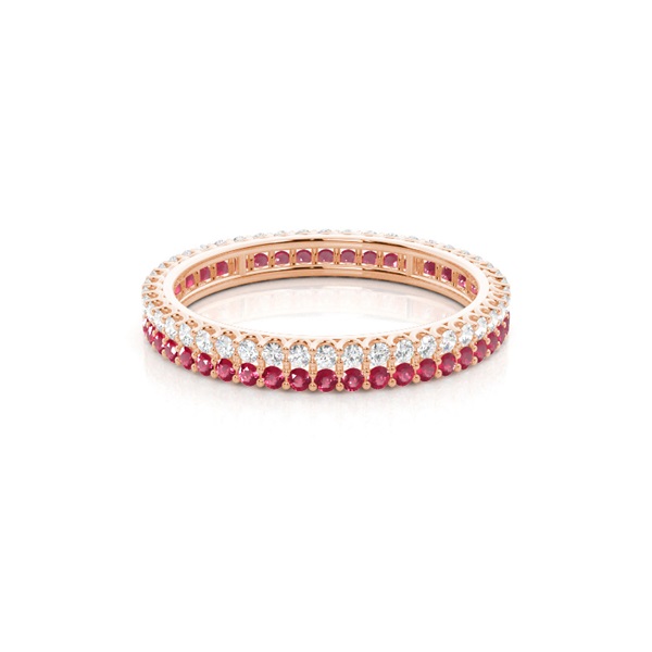 Micro Prong Ruby Full Eternity Ring