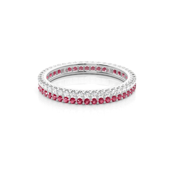 Micro Prong Ruby Full Eternity Ring