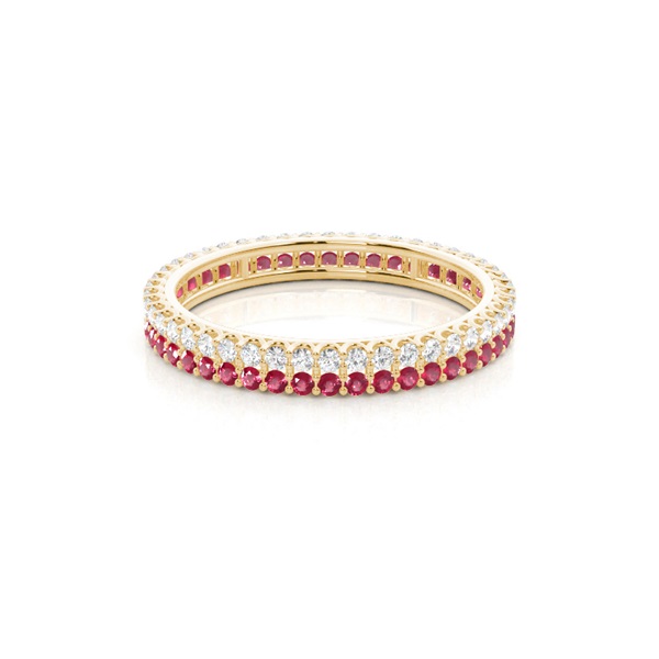 Micro Prong Ruby Full Eternity Ring