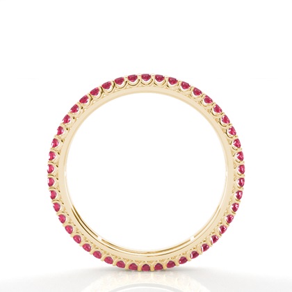 Micro Prong Ruby Full Eternity Ring