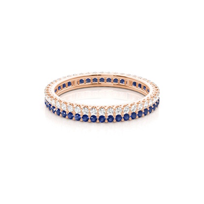 Rose Gold Full Eternity Diamond Rings