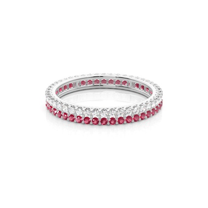 Micro Prong Ruby Full Eternity Ring